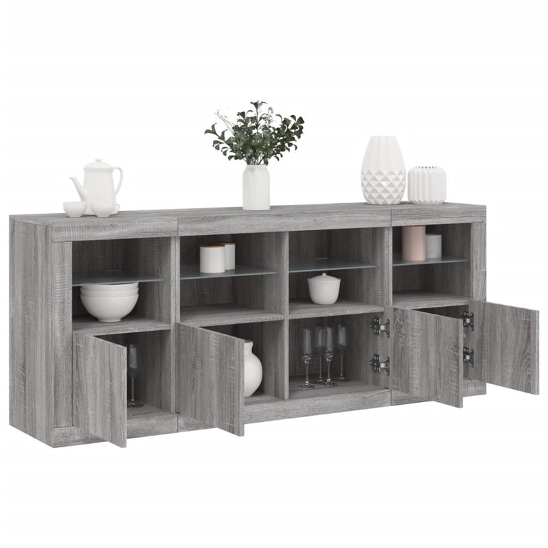Azriella 163cm Sideboard, Grey Sonoma