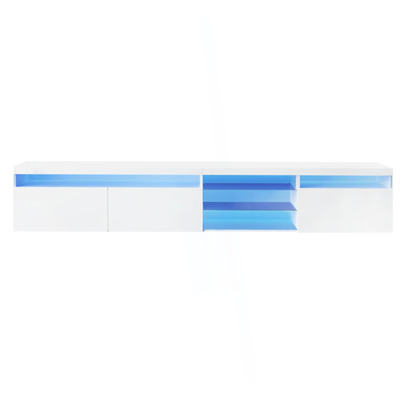 Console multimédia 94,5 po, Blanc