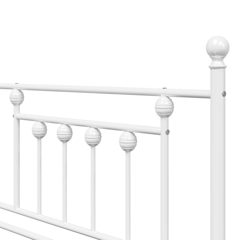 Daybed Frame Steel, White, European Single (90 x 200 cm)