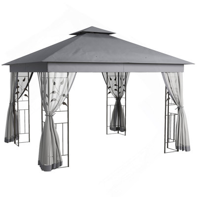 Abri de jardin en métal 10 po x 11,5 po Outsunny