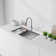 Ancona 30" Handmade Drop-in Single Bowl Workstation Kitchen Sink with Accessories