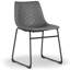 Chaise d'appoint rembourrée à dossier solide-262492987