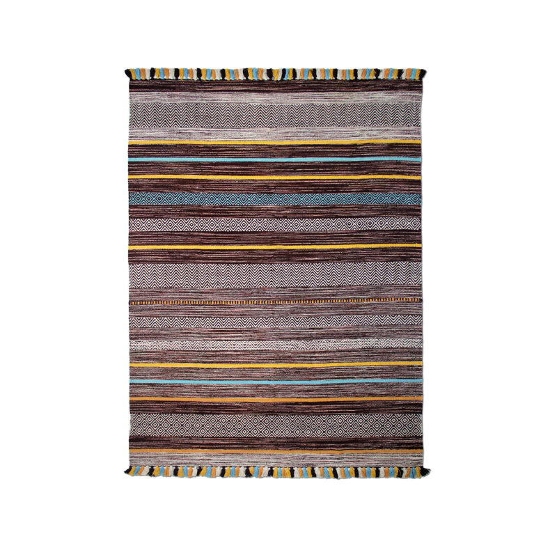 Chiodo Striped Hand Woven Area Rug, Rectangle 120 x 170cm