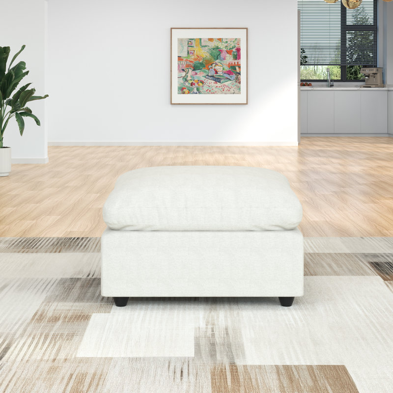 Sectional Sofa Comfy Cloud Couch for Living Room, Modern Upholstered Modular Sectional Sofa Convertible Deep Seat Sofa, Removable & Washable Cushion Covers, Only Ottoman