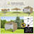CROWN SHADES 10X10 Comercial Instant Canopy Pop Up Tent with Center Lock (10x10 with 4 Sidewalls)-108466751