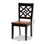 Chaise d'appoint en bois massif Annorah-749472366