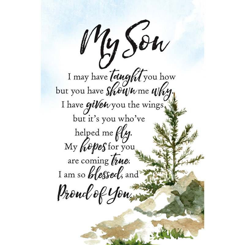 " My Son " Textual Art Print