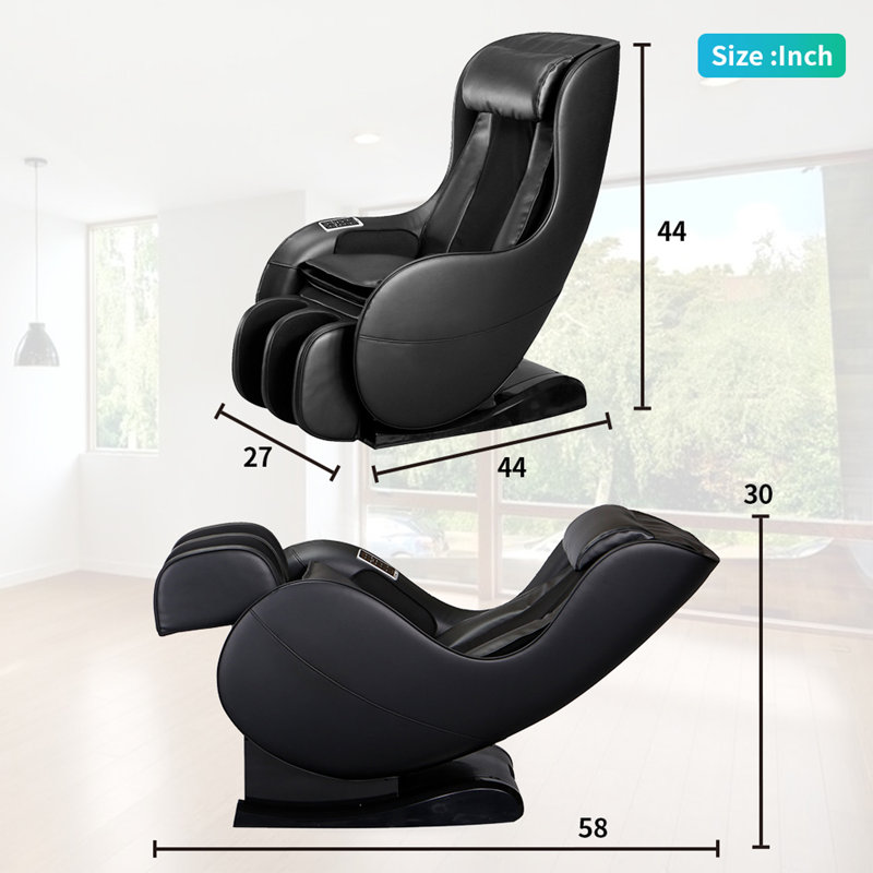 Faux Leather Heated Massage Chair