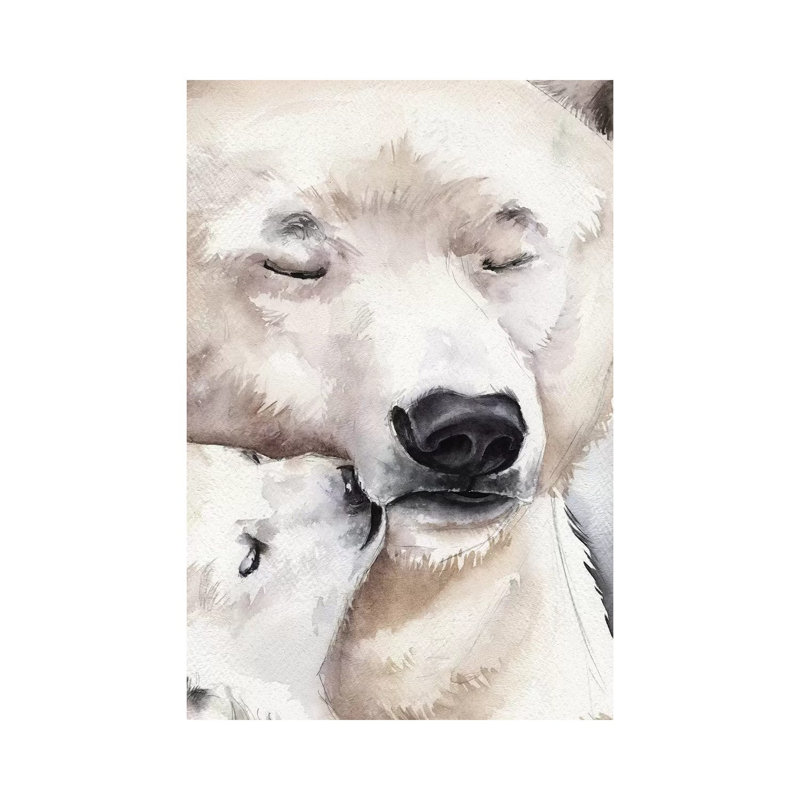 Polar Bear by Kira Balan - Wrapped Canvas Gallery-Wrapped Canvas Giclée, 30.48cm H x 20.32cm W