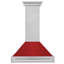 ZLINE 36 po. Hotte de cuisine murale en acier inoxydable satiné avec coque et poignée en acier inoxydable-66151388