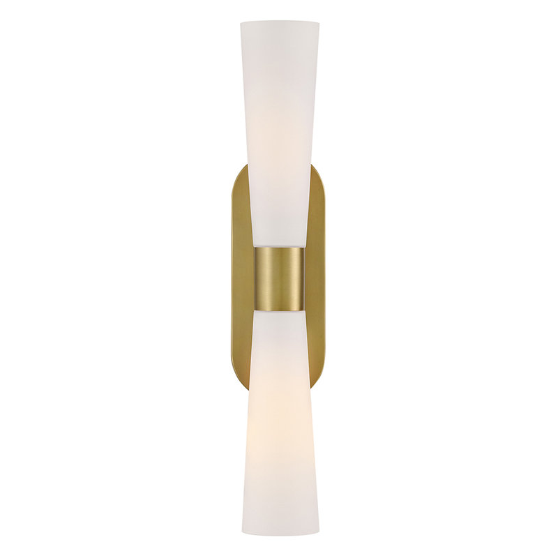  Grande applique à deux lumières Beau, Doré