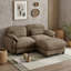 Canapé d'angle modulable deux places avec pouf-581831115