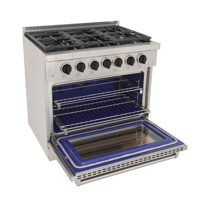 Kucht 36'' W Free Standing Range, Liquid Propane
