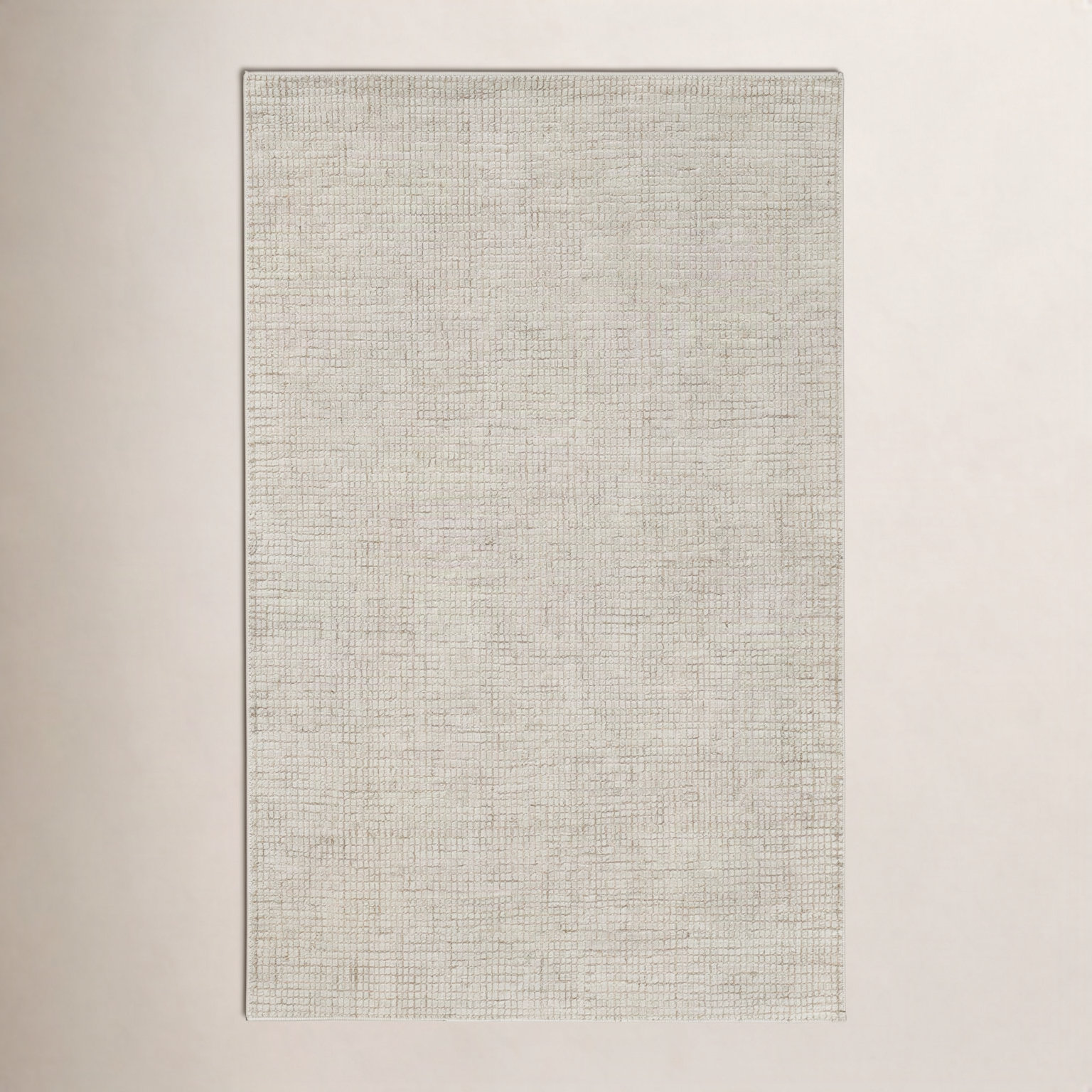 Hand-Tufted Striped Wool Rug, Ivory, Rectangle 2' x 3'