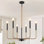 26 po Lustre campagnard rustique classique / traditionnel 6 lumières pour chambre à coucher, salon, vestibule, vestibule
