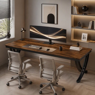 Bureau d'ordinateur 78,74 "pour deux personnes