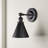 Kairi 1 - Light Dimmable Armed Sconce in Matte Black-615662483