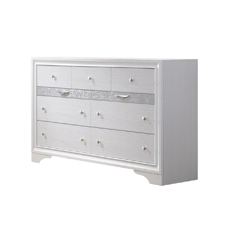 Commode 9 tiroirs Smartt, Blanc