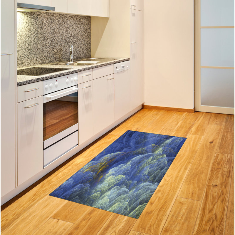 Fractal High Density Long Fiber Poly Threads Decorative Area Rug Carpet, Rectangle 2'7" x 5'