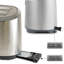 Grille-pain 4 tranches Kenmore Elite, fente longue à levage automatique, acier inoxydable
