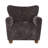 Alonzo Upholstered Club Chair with Round Wooden Legs-120328091