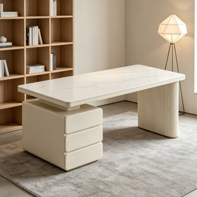 Modern Durable Style Rock Slab Countertop Desk
