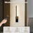 21’’ Battery Operated Wall Sconce, Black Led Wireless Wall Lamp With Remote Control, 3 Color Temperature Dimmable Wall Light-1129671689
