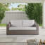 Manhattan 66.93'' Metal Outdoor Loveseat
