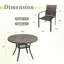 Ensemble repas pour 4 personnes avec chaises en rotin et osier-2068772774