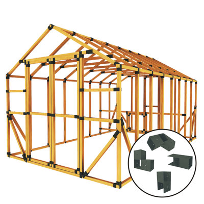 10 FT X 16 FT DIY Chicken Coop & Run Kit for up to 22 Chickens