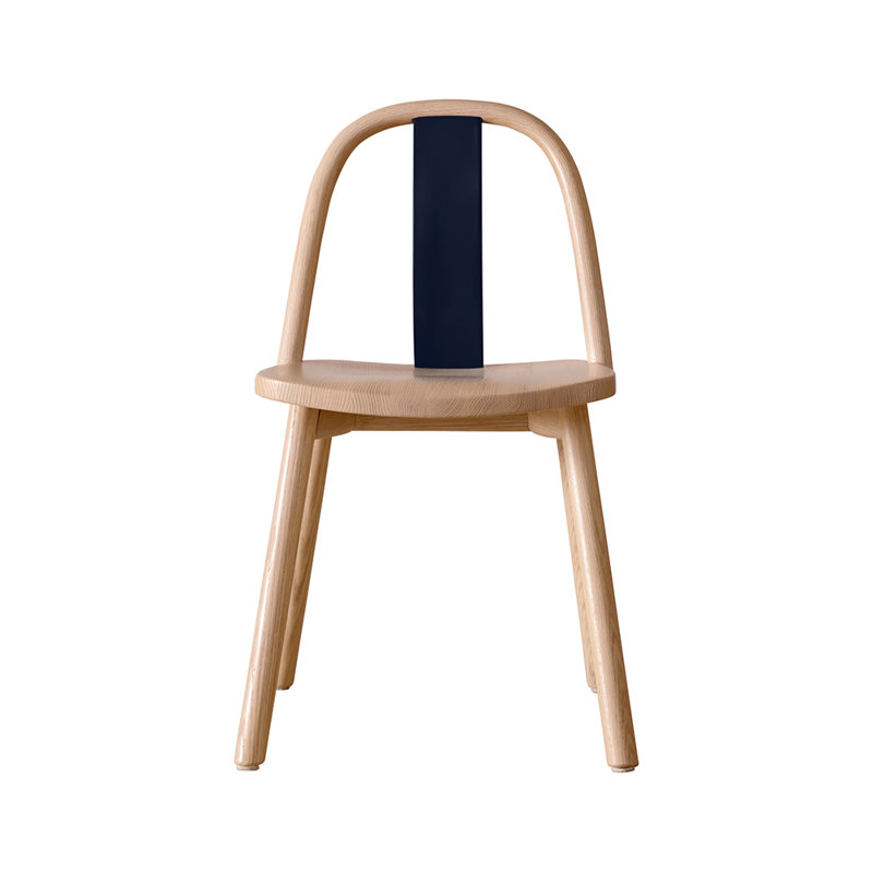 Chin-Chin Solid Wood Dining Chair, Black/Oak Nature