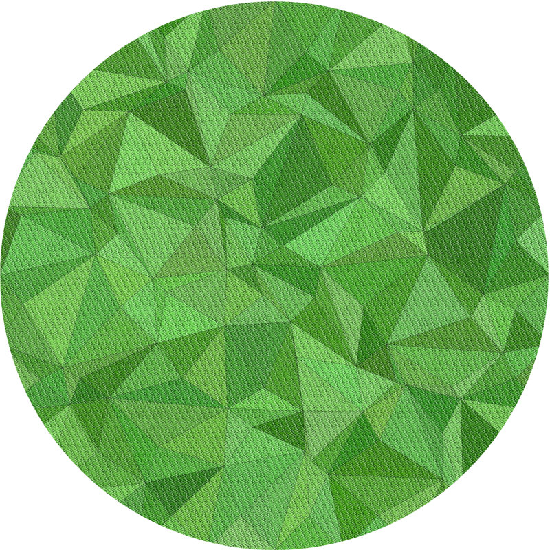 Rollison Geometric Indoor Rug, Round 6'