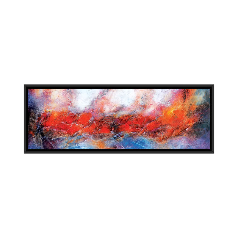 « guiding light », reproduction d’art sur toile tendue, H 12 po x l 36 po x P 1,5 po, Toile avec cadre noir