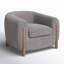 Lyla 38" W Polyester Blend Barrel Chair-1914637068