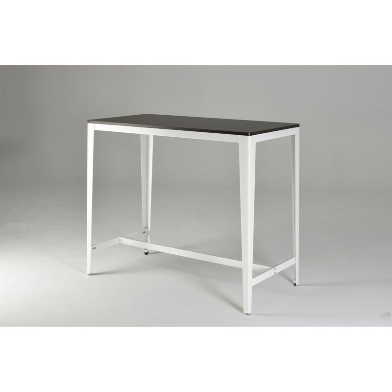 Table à hauteur de comptoir de style campagnard minimaliste en brun / blanc (seulement les tables, pas de chaises)