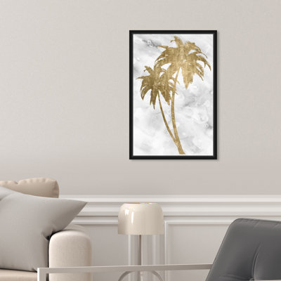 " Floral And Botanical Palm Tree Gold III, Tropical Gold " by Oliver Gal