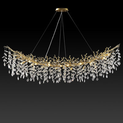 Luminaire suspendu en cristal 10 lumières