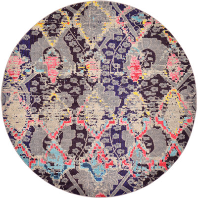 Lonniet Washable Abstract Indoor Rug