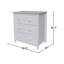 Commode 3 tiroirs Calumet Heimann-101528185