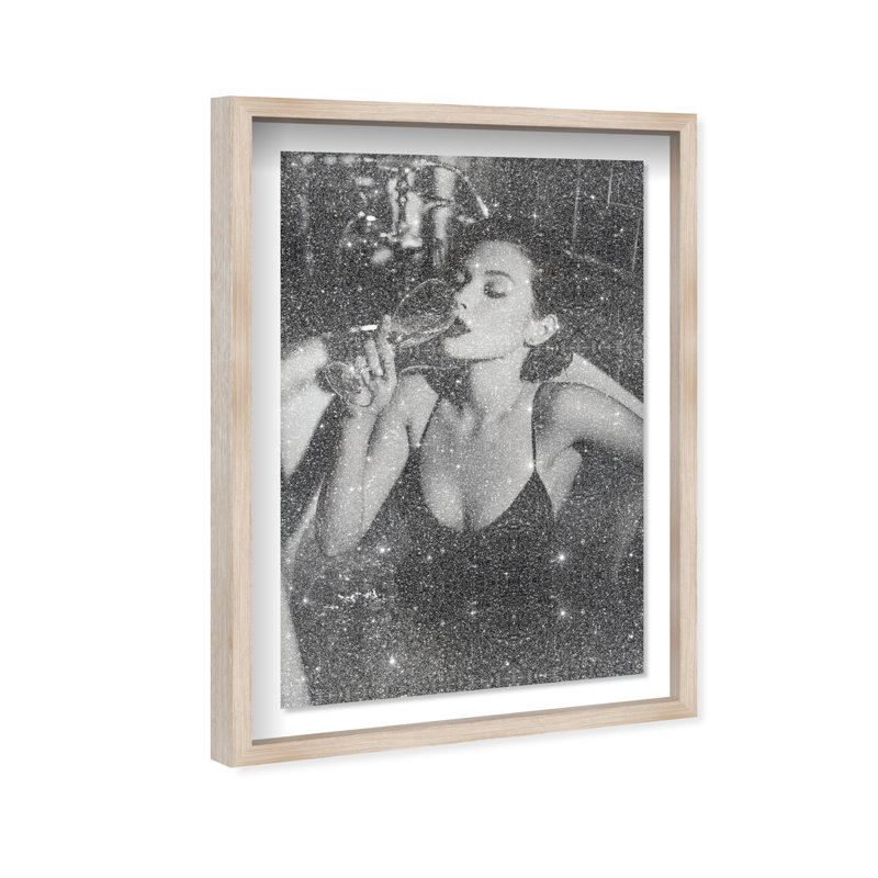 Darkened Glow Print by Oliver Gal, 25.5"H x 37.5"W, Natural Oak Shadowbox