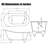 60.83'' x 29.92'' Soaking Acrylic Bathtub