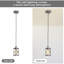 Luminaire suspendu réglable en métal argenté
