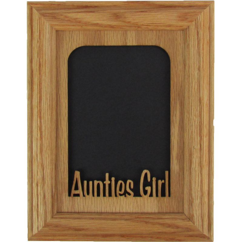 Oak Solid Wood Picture Frame with Mat, Vertical