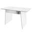 Bureau contemporain en verre avec base en acier inoxydable chromé, plateau trempé transparent pour bureau personnel