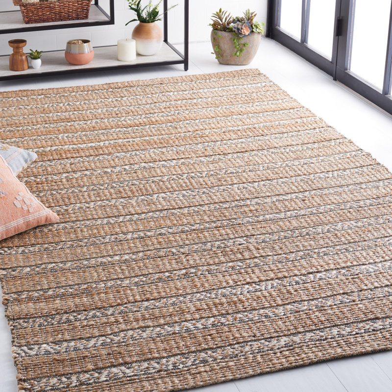 Abdelilah Geometric Flatweave Olive/Natural Area Rug, Rectangle 9' x 12'