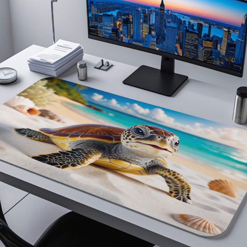 Polyester Desk Pad, 14.4x12.1