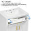 Ensemble de meuble-lavabo de salle de bain avec lavabo en céramique, meuble-lavabo peu encombrant-842161668