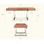 Bureau d'écriture, bureau avec base en acier inoxydable