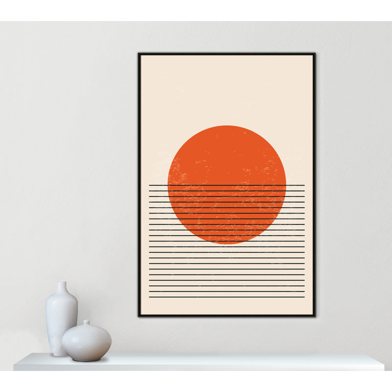 Bright Minimal Series #2 Print by Stanley, Framed Canvas, 41.5'' W x 61.5'' H, Espresso Floater