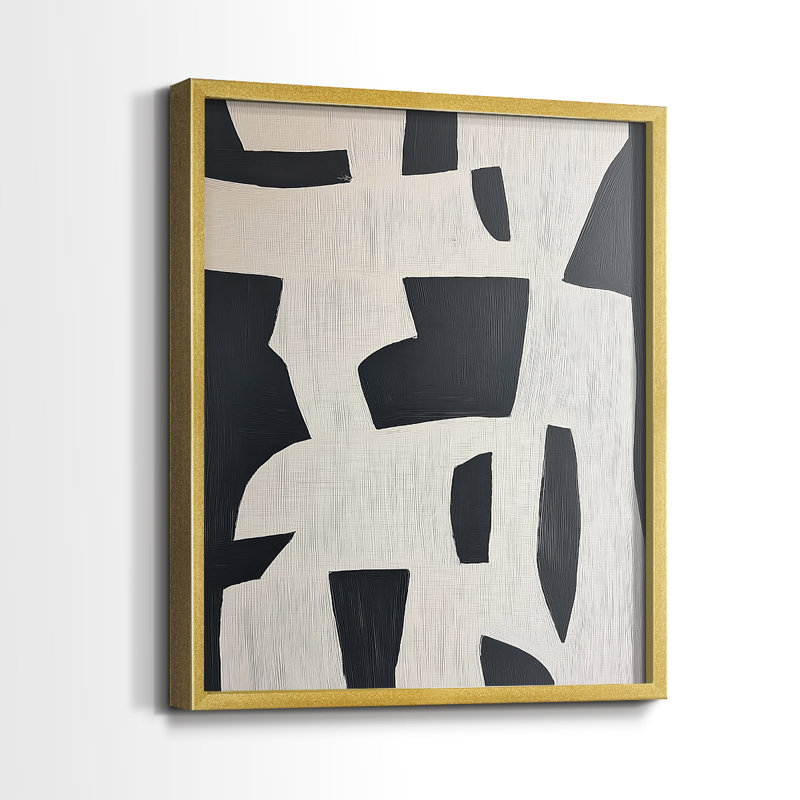 "ABSTRACT Series DC III" par J Paul, Doré, H 15 po x l 12 po